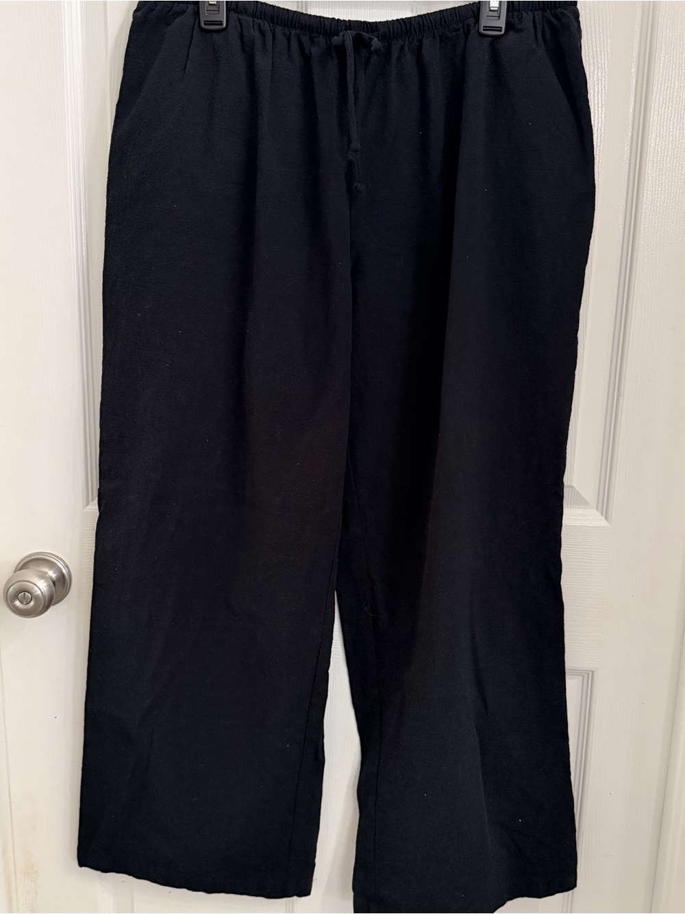 No Boundaries Black Wide-Leg Women's Pants 100% Cotton